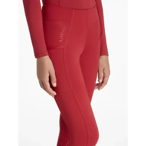 LeMieux Young Rider Orla Pull Ons Chilli Chilli 7-8 Years Riding Tights