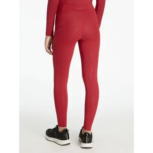 LeMieux Young Rider Orla Pull Ons Chilli Chilli 7-8 Years Riding Tights