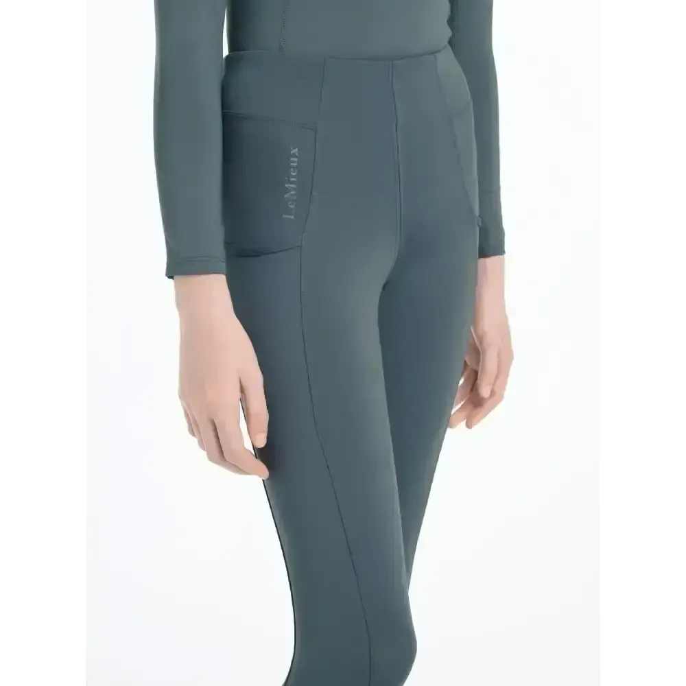 Lemieux Young Rider Orla Pull Ons Petrol 7-8 Years Riding Tights