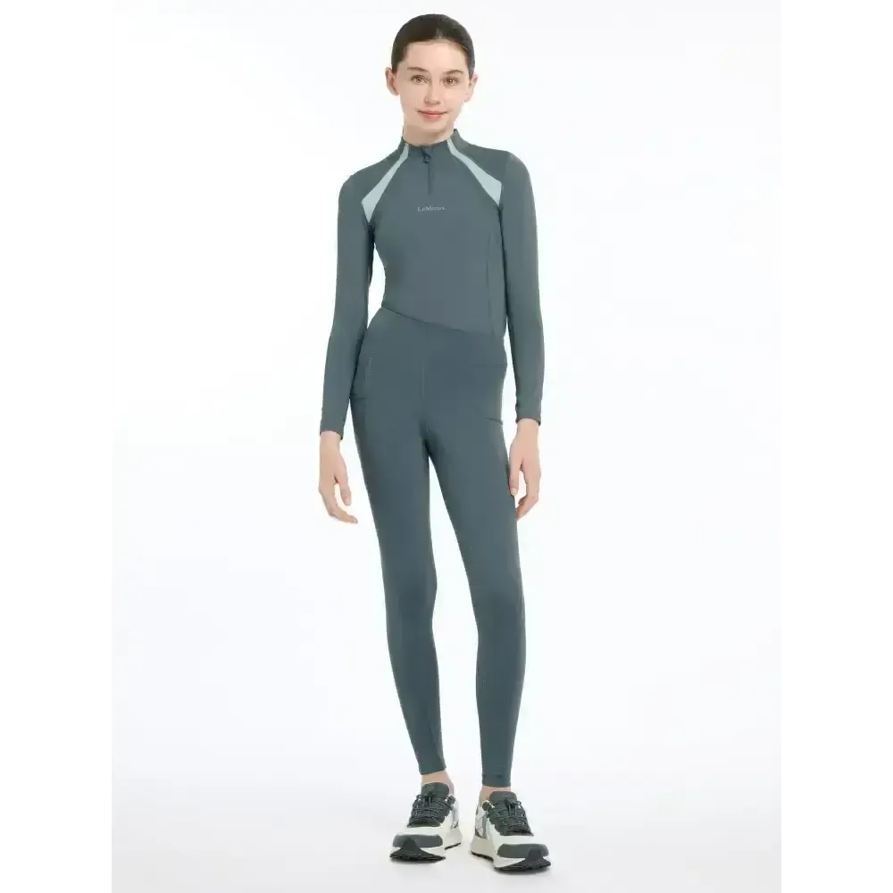 Lemieux Young Rider Orla Pull Ons Petrol 7-8 Years Riding Tights