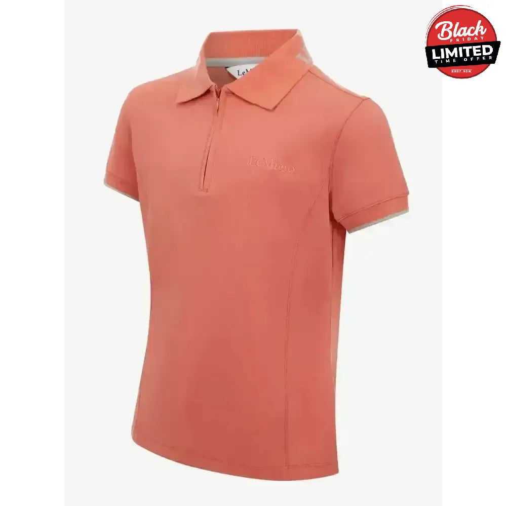 Lemieux Young Rider Polo Shirt Apricot 7-8 Years Polo Shirts & T Shirts