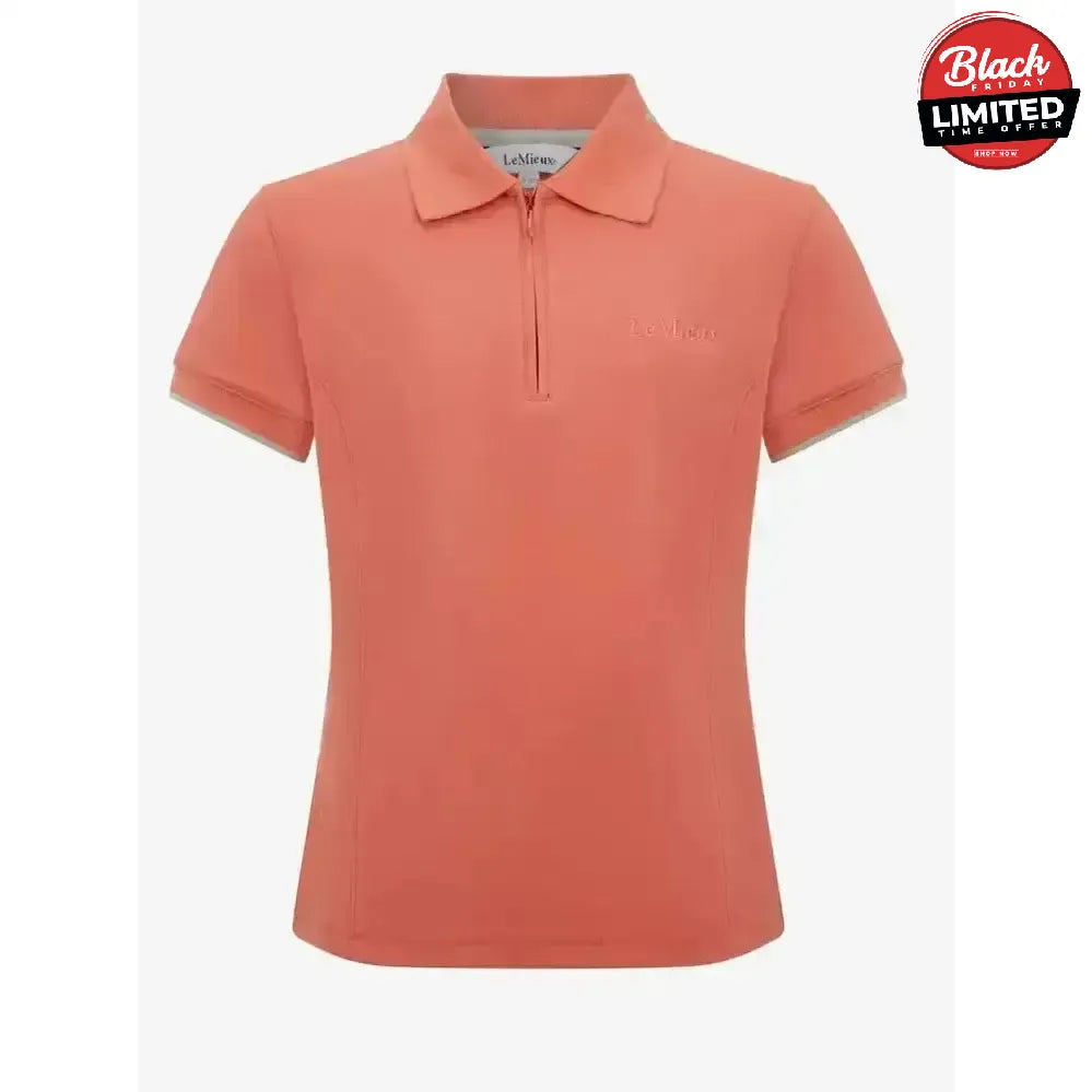 Lemieux Young Rider Polo Shirt Apricot 7-8 Years Polo Shirts & T Shirts