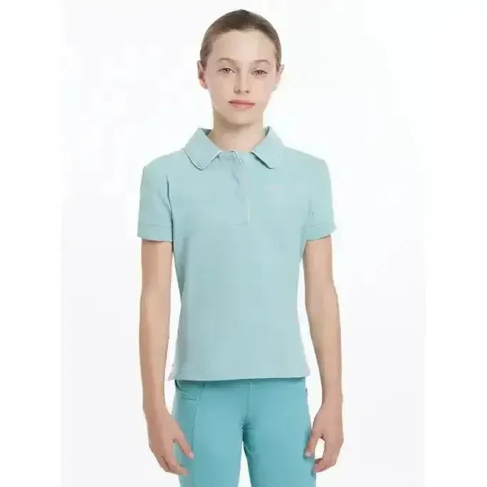 Lemieux Young Rider Polo Shirt Aqua Aqua 9-10 Years Polo Shirts