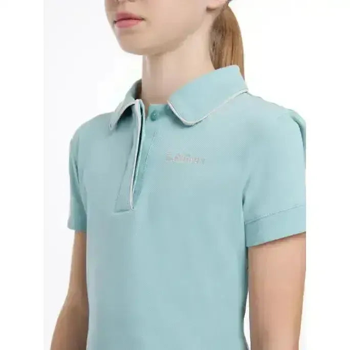 Lemieux Young Rider Polo Shirt Aqua Aqua 9-10 Years Polo Shirts