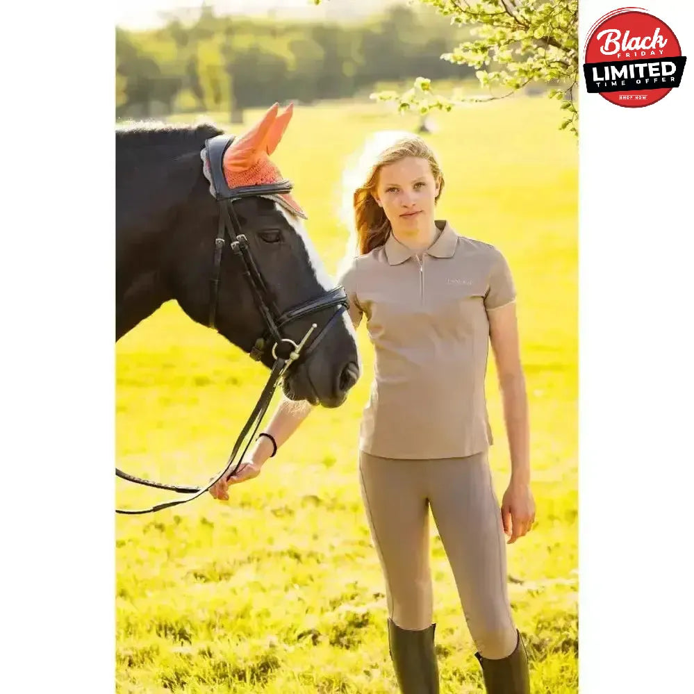 Lemieux Young Rider Polo Shirt Mink 7-8 Years Polo Shirts & T Shirts