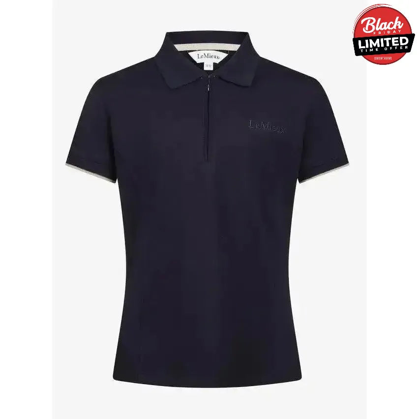 Lemieux Young Rider Polo Shirt Navy 9-10 Years Polo Shirts