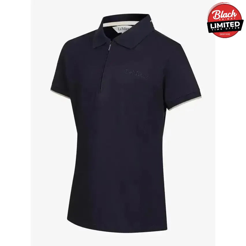 Lemieux Young Rider Polo Shirt Navy 9-10 Years Polo Shirts