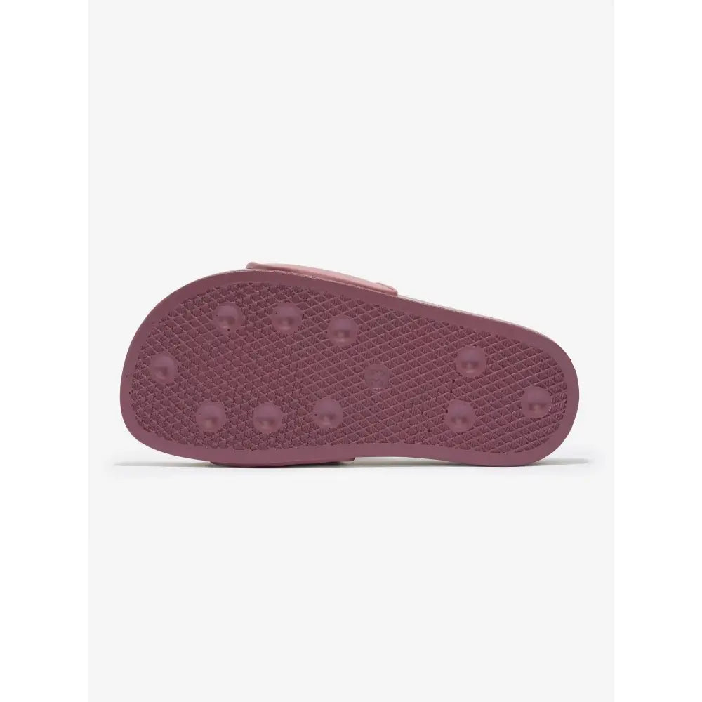 Maroon adidas adilette lemieux young rider sliders blossom with textured rubber sole and subtle logo embossing