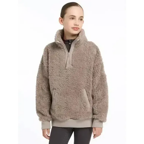 Lemieux Young Rider Tia Teddy Fleece Ash 7-8 Years Ash Jumpers & Hoodies