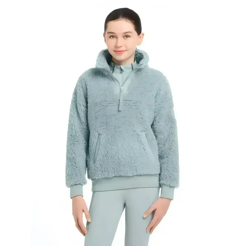 Lemieux Young Rider Tia Teddy Fleece Glacier 7-8 Years Glacier Jumpers & Hoodies
