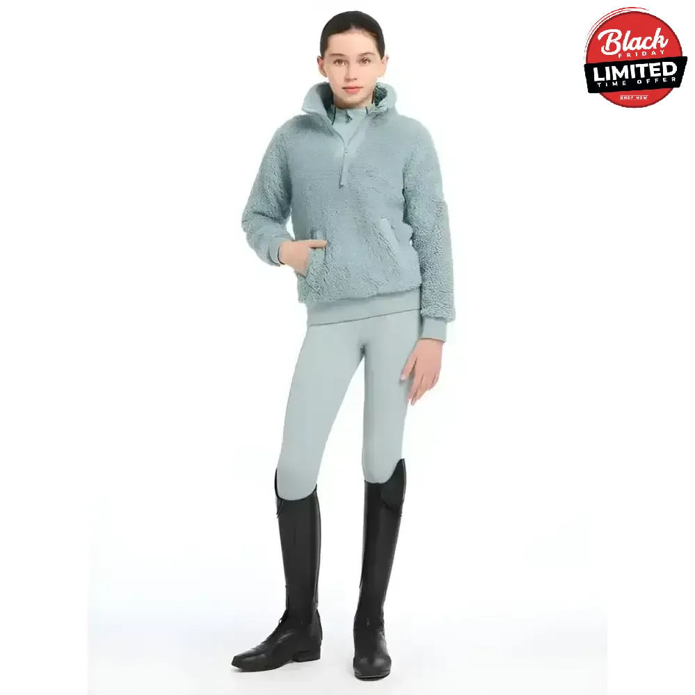 Lemieux Young Rider Tia Teddy Fleece Glacier 7-8 Years Glacier Jumpers & Hoodies