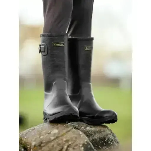 Lemieux Young Rider Wellies Black UK Child 13 Black Wellington Boots