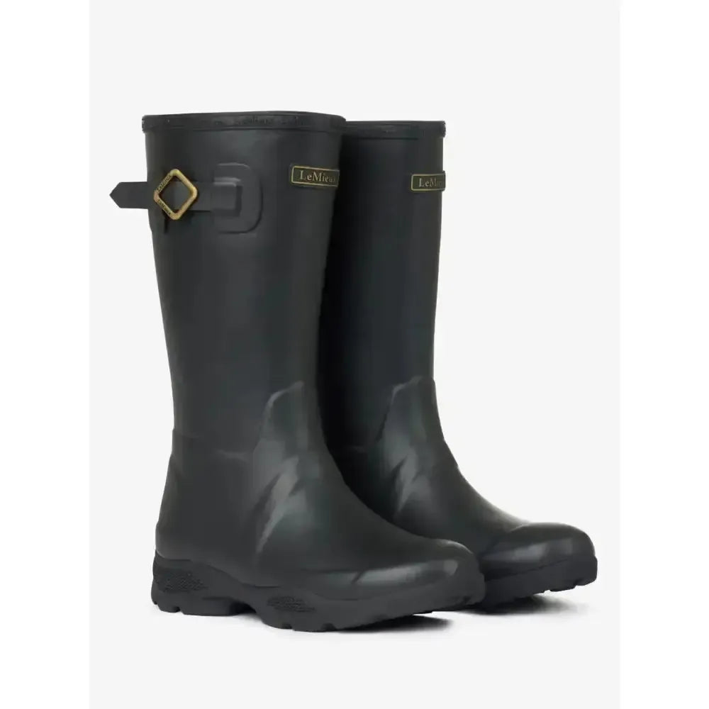 Lemieux Young Rider Wellies Black UK Child 13 Black Wellington Boots