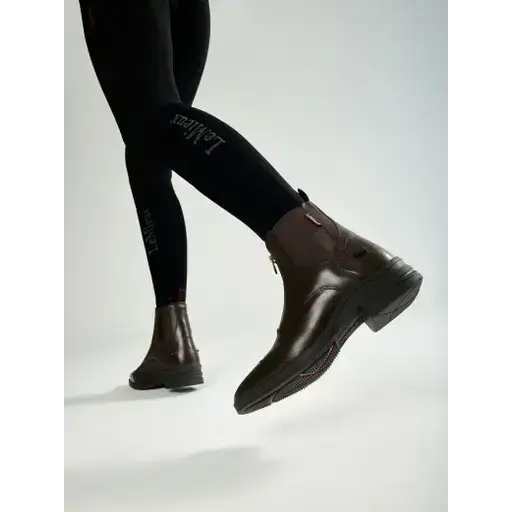 LeMieux Zip Paddock Boot Brown Brown UK4 Short Riding Boots
