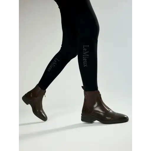 LeMieux Zip Paddock Boot Brown Brown UK4 Short Riding Boots