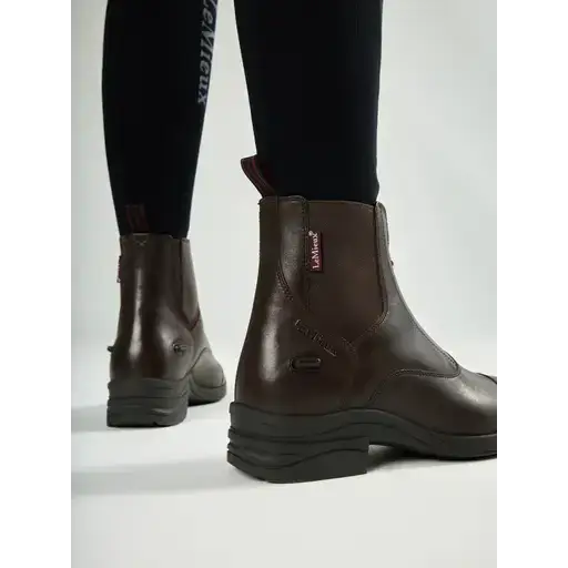 LeMieux Zip Paddock Boot Brown Brown UK4 Short Riding Boots