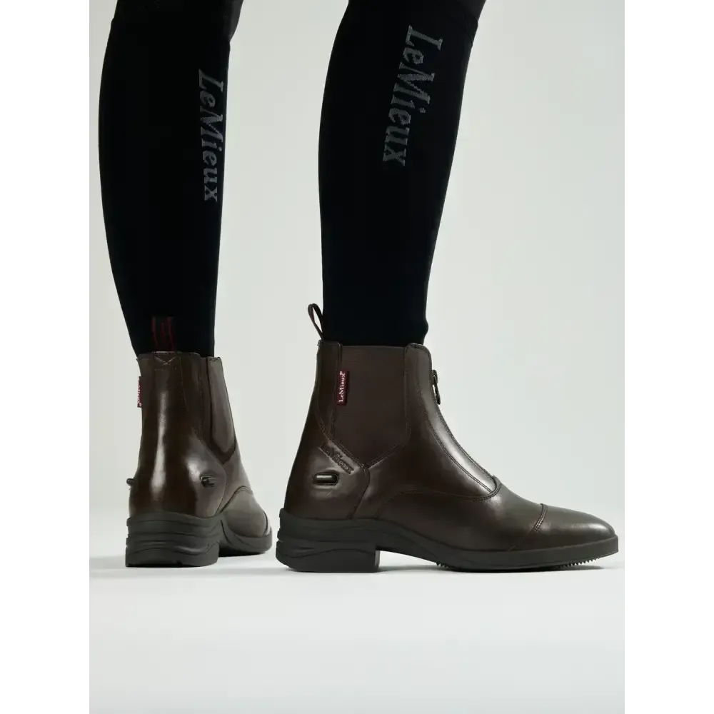 LeMieux Zip Paddock Boot Brown Brown UK4 Short Riding Boots