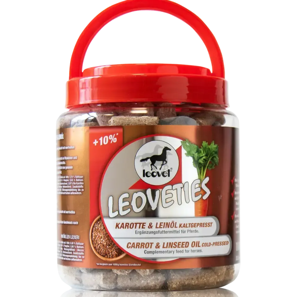Leovet Leoveties Carrot & Linseed Oil Treats 1100g Horse Treats