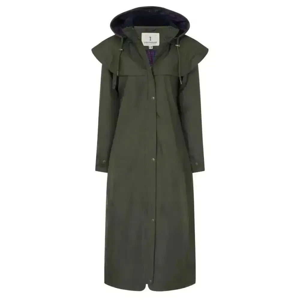 Lighthouse Outback Full Length Waterproof Raincoat Plum 6 Outdoor Coats