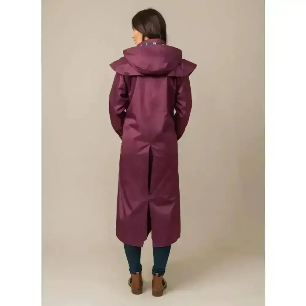 Lighthouse Outback Full Length Waterproof Raincoat Plum 6 Outdoor Coats