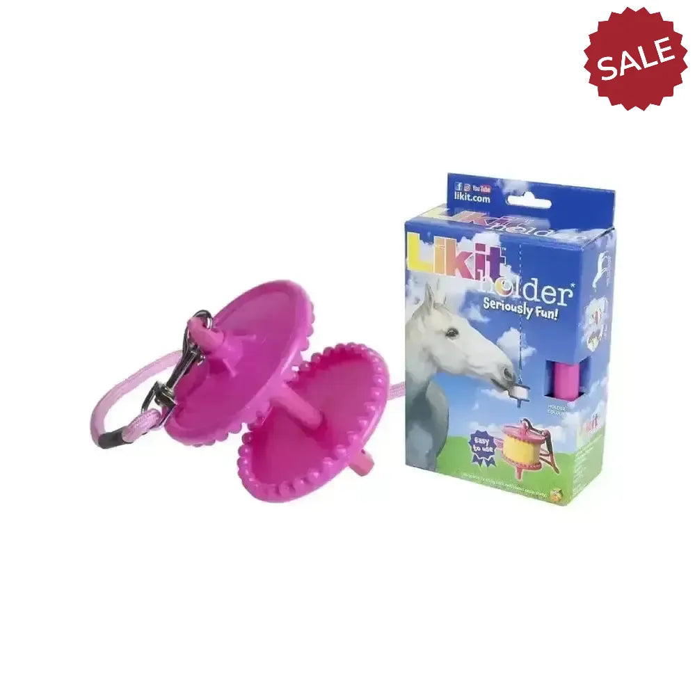 Likit Holder For Horse Treats Red Horse Toys