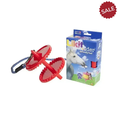 Likit Holder For Horse Treats Red Horse Toys