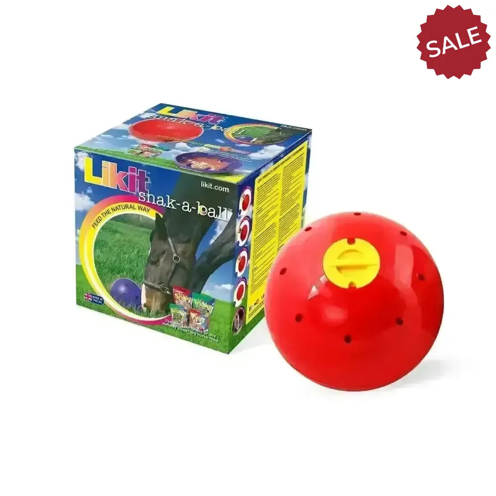 Likit Snak-a-Ball Red Horse Toys
