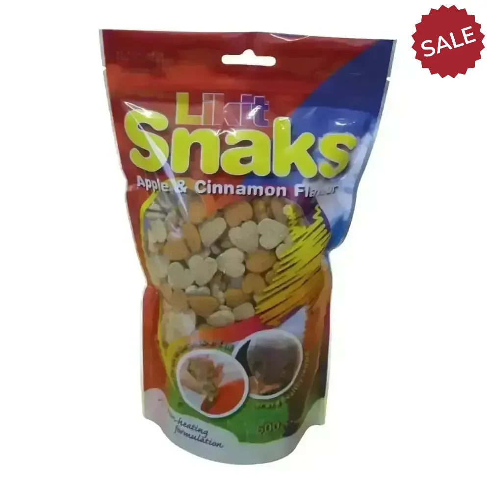 Likit Snaks Treats Bulk Buy APPLE AND CINNAmON 500g X 20 Pack Horse Treats