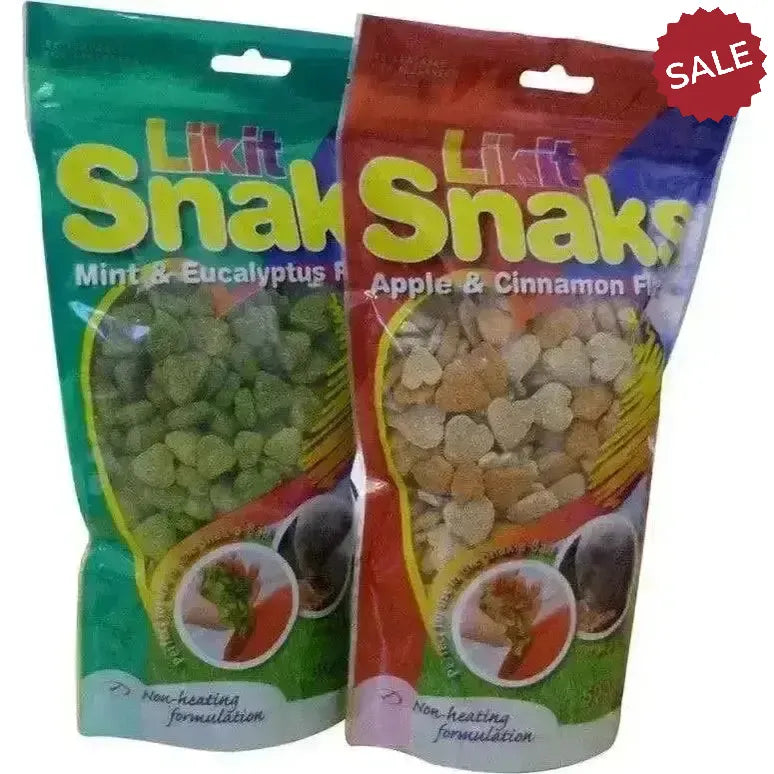 Likit Snaks Treats Bulk Buy APPLE AND CINNAmON 100g X 20 Pack Horse Treats