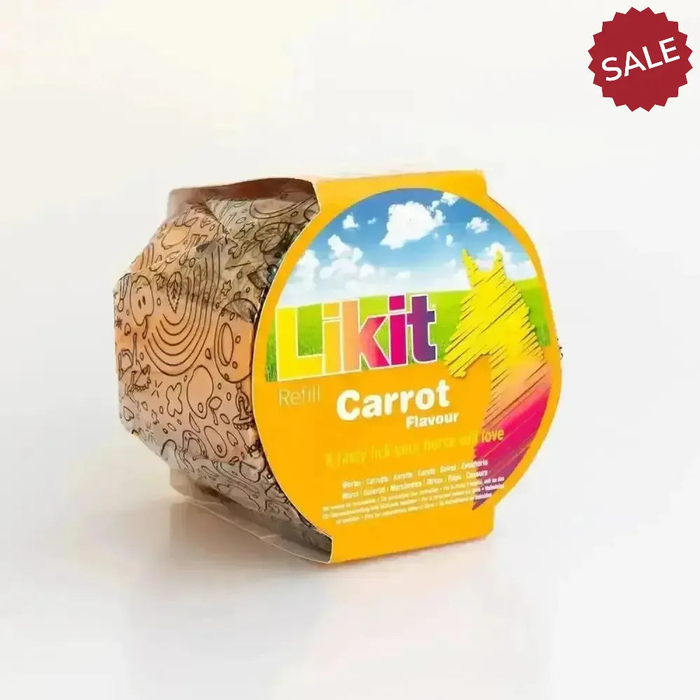 Likit Treats Rope Refill 650g x 12 Bulk Buy Carrot Horse Licks