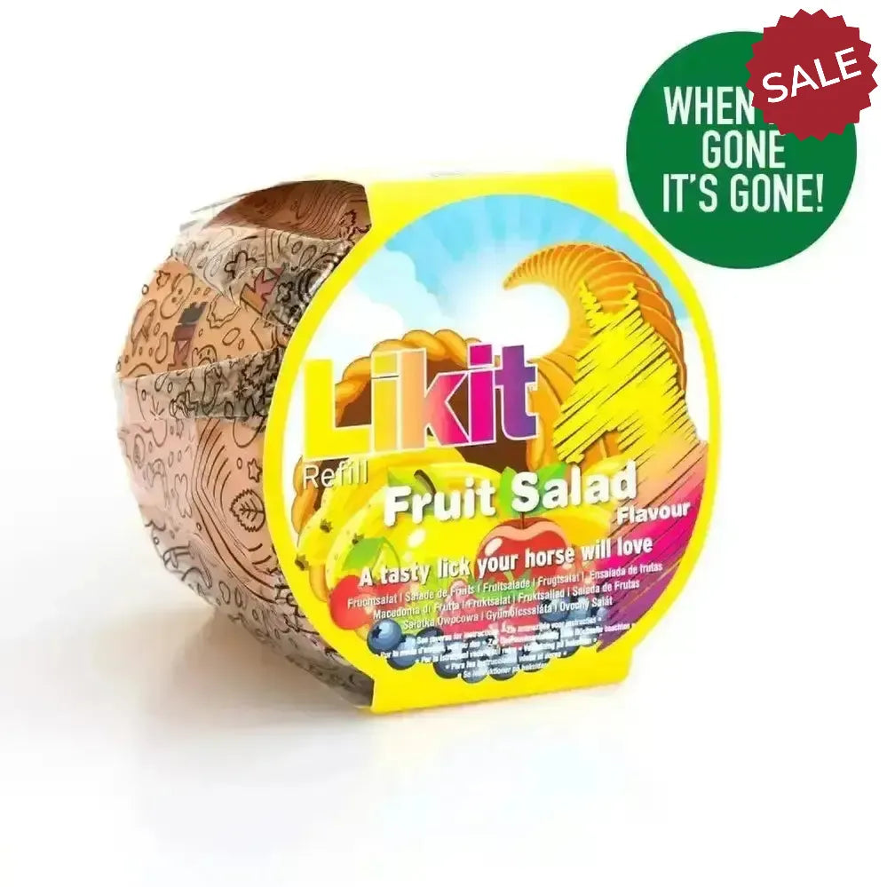 Likit Treats Rope Refill 650g x 12 Bulk Buy Fruit Salad Horse Licks