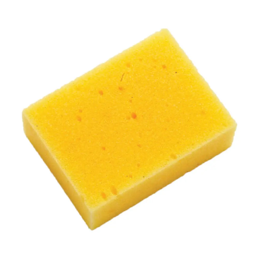 Bright yellow lincoln large economy sponge with porous textured surface perfect for general purpose sponge bulk use