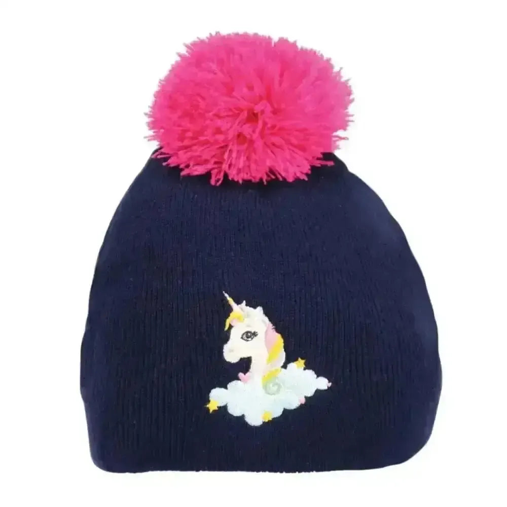 Little Unicorn Hat by Little Rider Navy/Pink One Size Headwear & Neckwear
