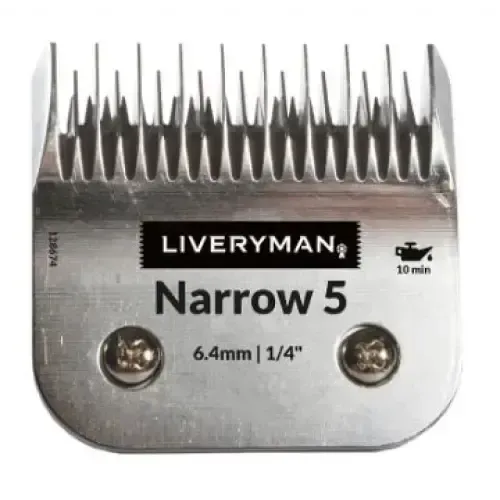 Liveryman Clipper Blades Snap-On A5 Narrow Narrow 5 Skip Tooth Clipper Blades