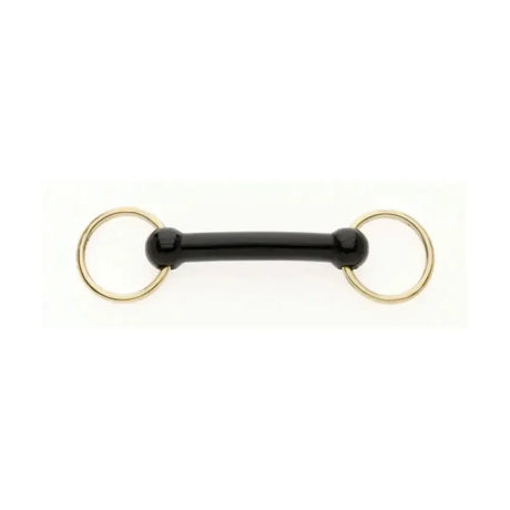 Lorina Bradoon Nylon Mullen Mouth Brass Ring 3" Horse Bits