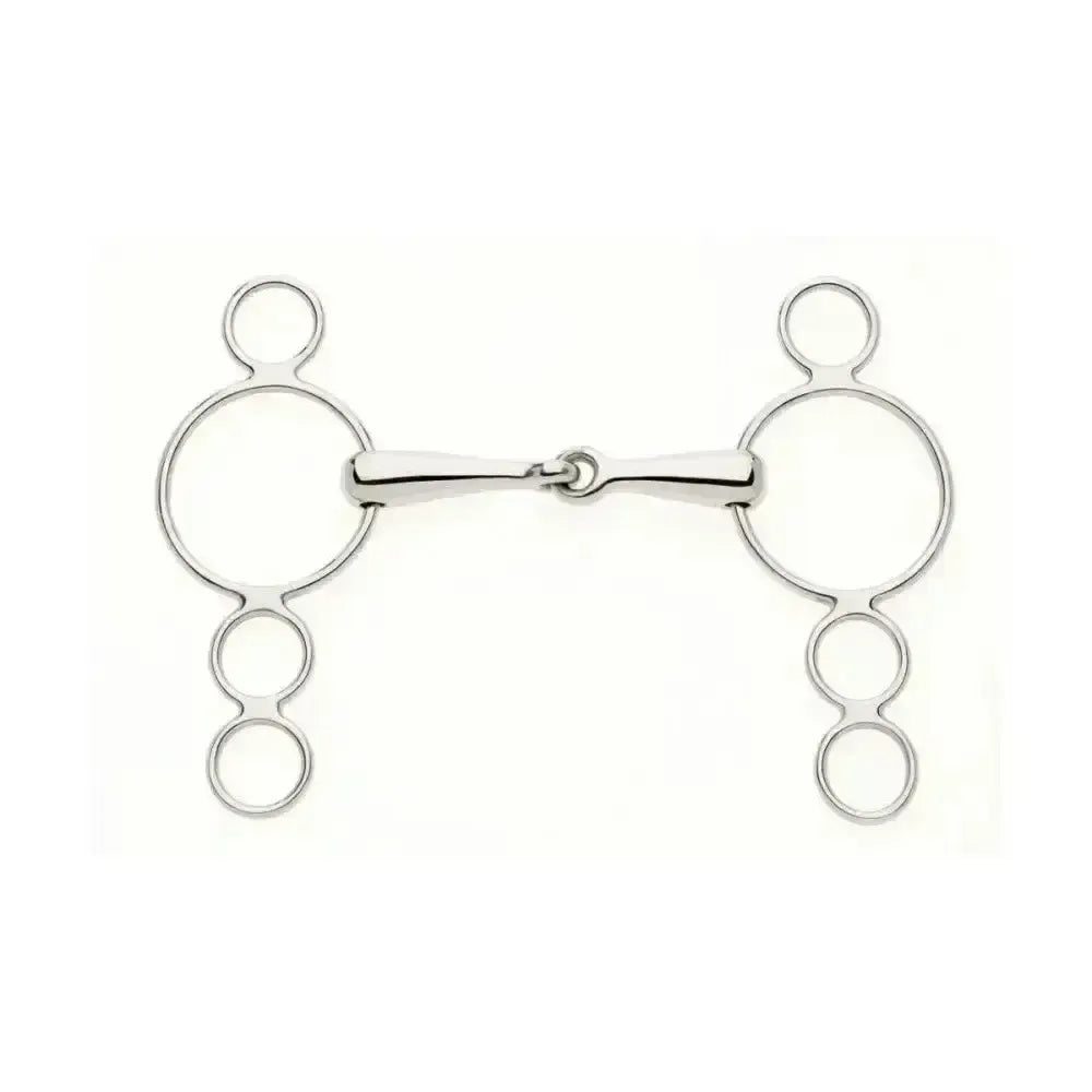 Lorina Continental 3 Ring Snaffle 4.5" Horse Bits
