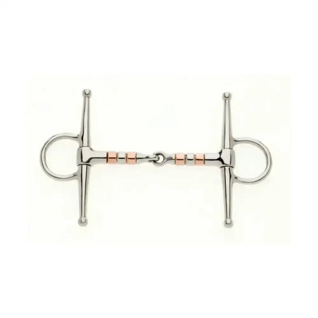 Lorina Copper Roller Full Cheek Jointed Snaffle 4.5" Horse Bits