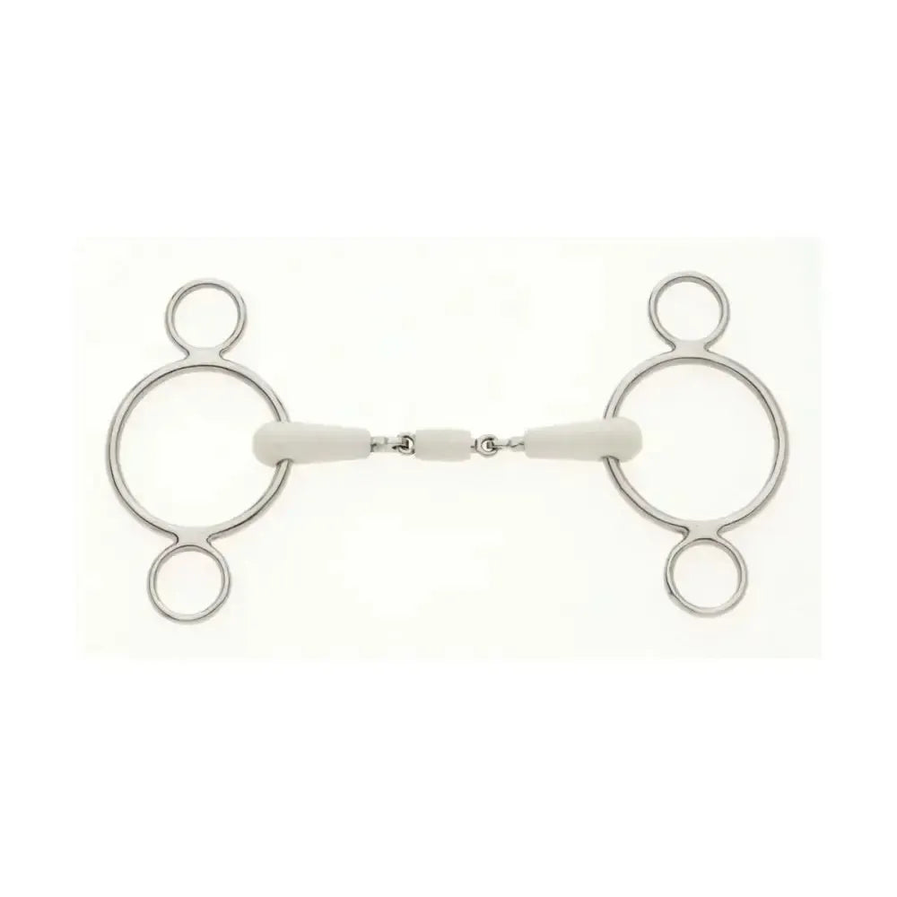 Lorina Flexi Peanut Joint Continental 2 Ring 5" Horse Bits