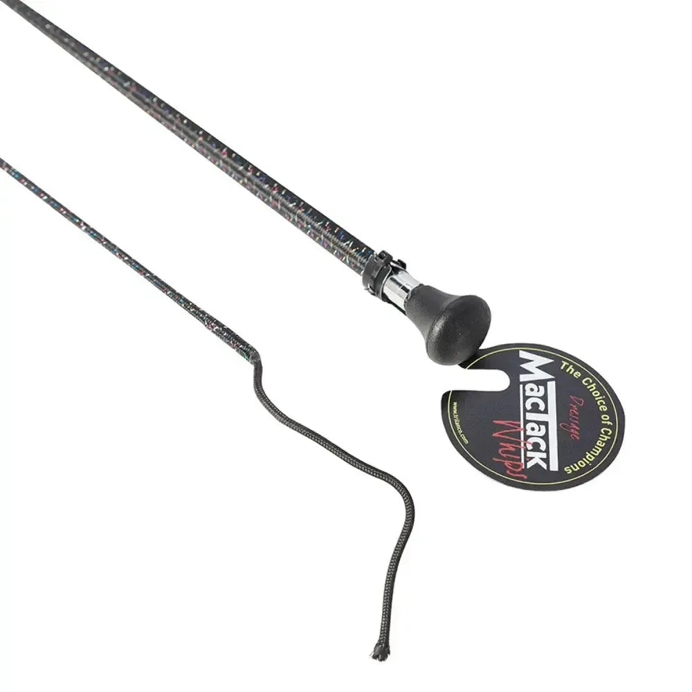 Mactack Dressage Whip S114 39" Black Sparkle Dressage Whips