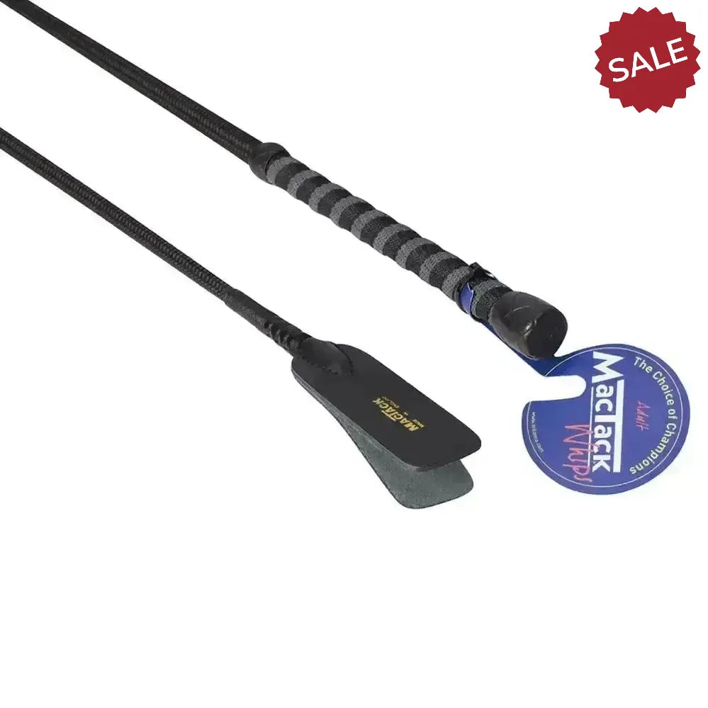 Mactack Riding Whip & No31 N/H Keeper S55/W 26" Black/Blue Riding Whips