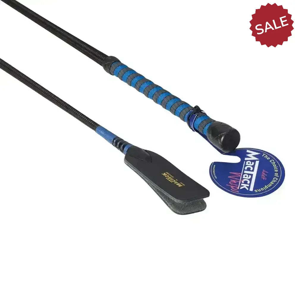 Mactack Riding Whip & No31 N/H Keeper S55/W 26" Black/Blue Riding Whips
