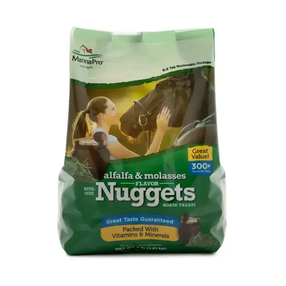 Manna Pro Bite Size Nuggets Alfalfa molasses 1.8kg Horse Treats