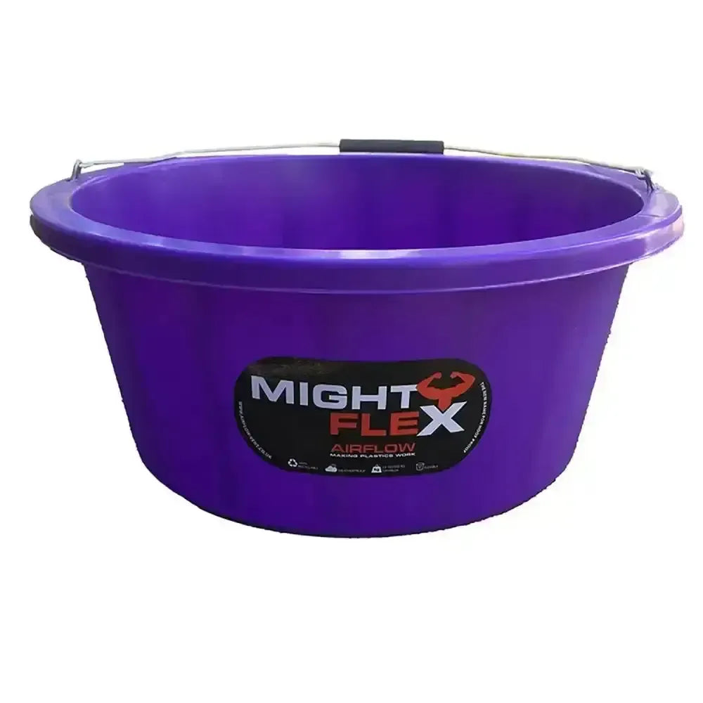 Mightyflex Shallow Feeder/Multi Purpose Bucket 15 Lt Purple Buckets & Bowls