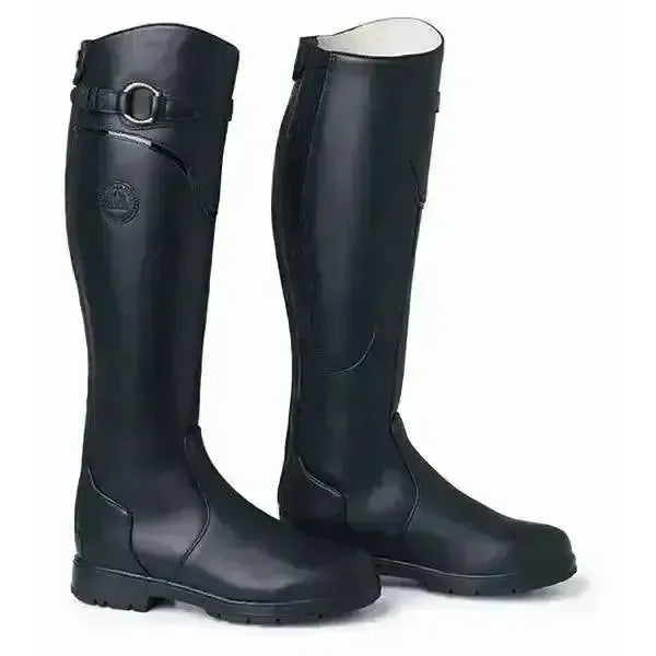 Mountain Horse Spring River High Rider Black Boots 38 Wide Regular Long Riding Boots