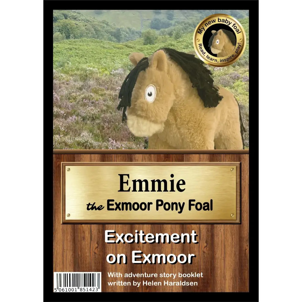 A plush tan exmoor pony foal with black mane and soft fur from crafty ponies collection emmie exmoor foal