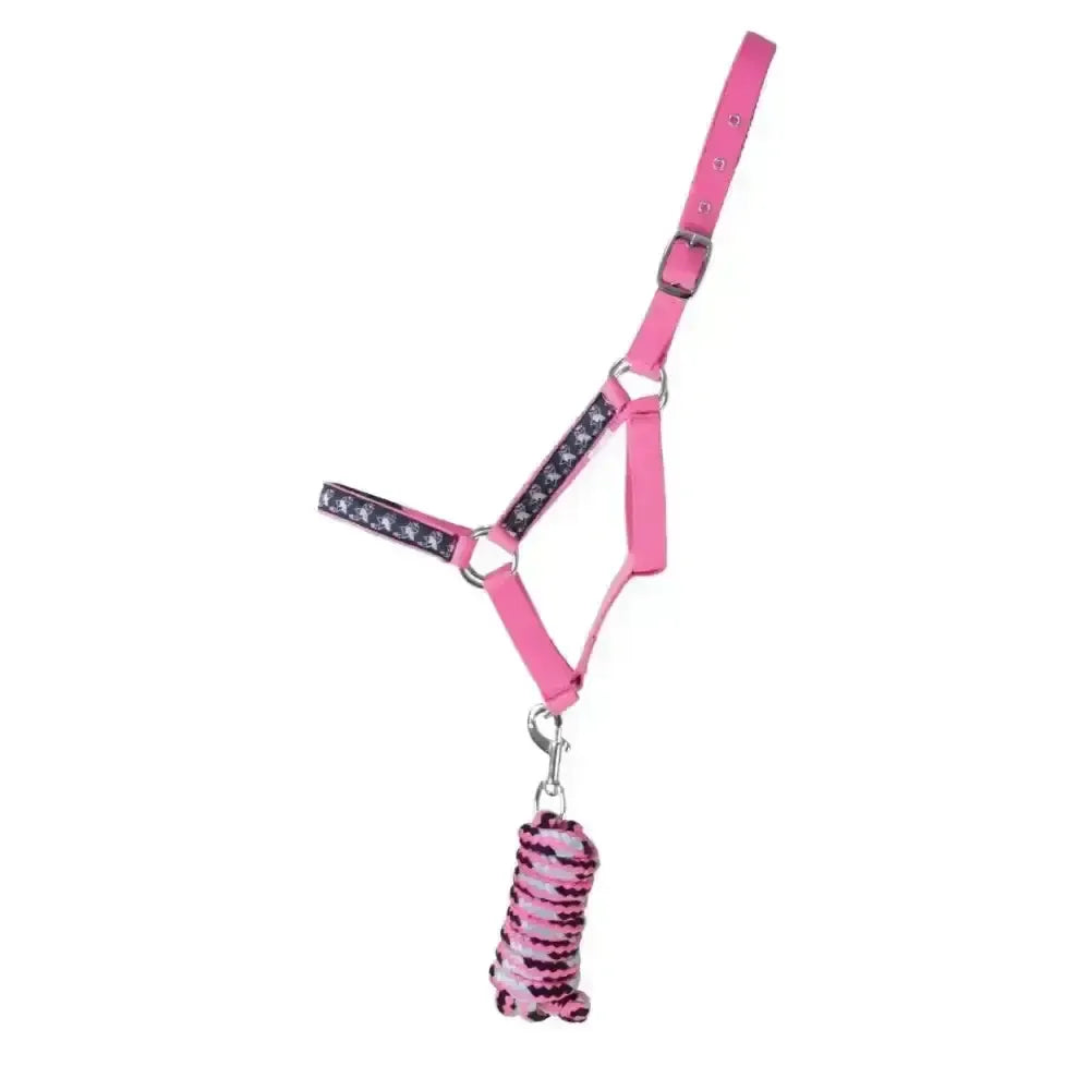 My Pony Collection Head Collar and Lead Rope Little Rider Navy/Pink/Teal Cob Headcollar Sets