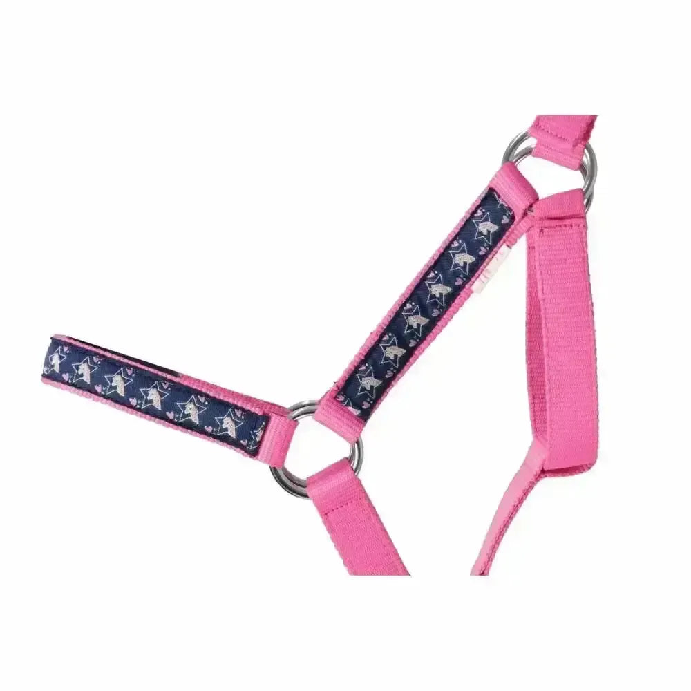 My Pony Collection Head Collar and Lead Rope Little Rider Navy/Pink/Teal Cob Headcollar Sets