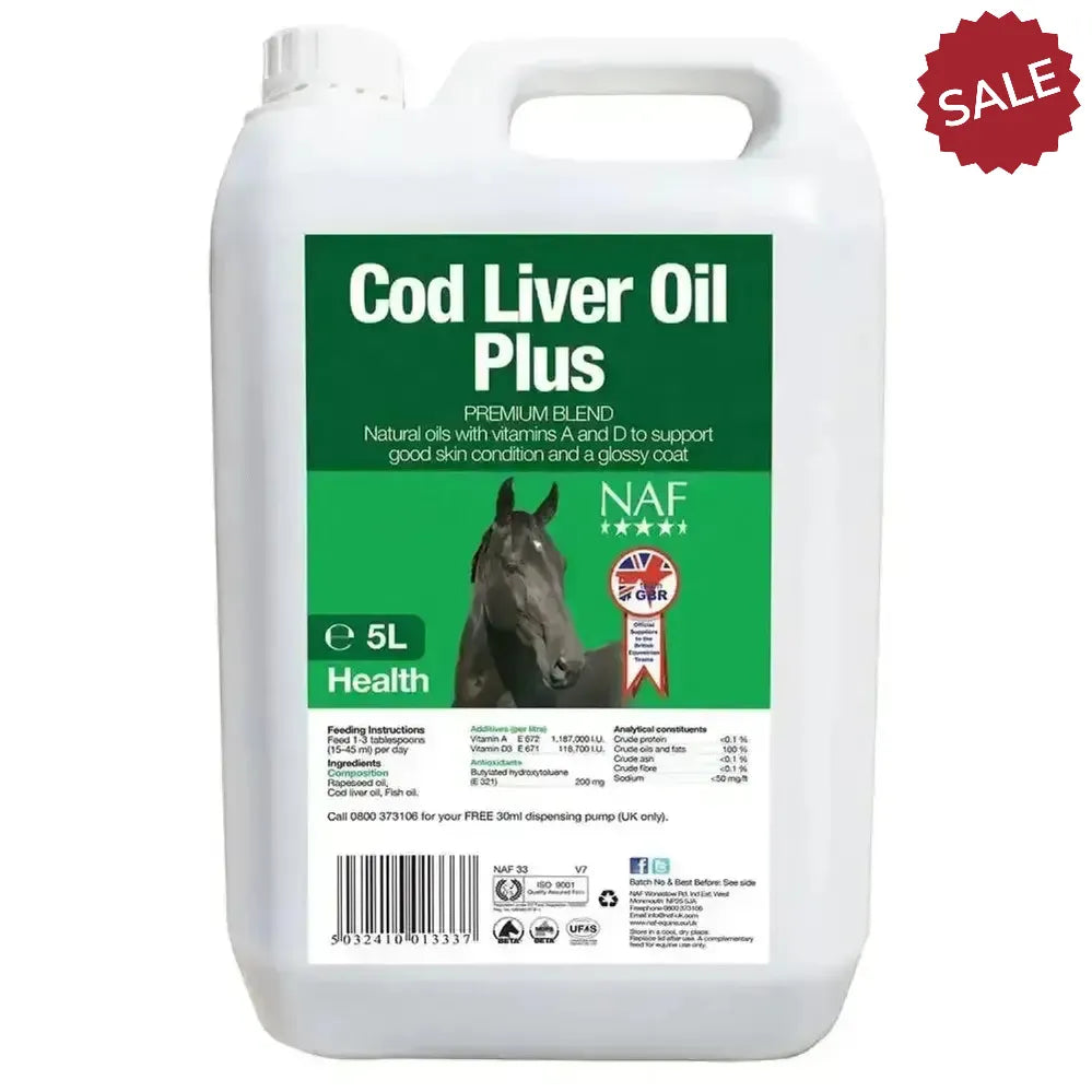 NAF Cod Liver Oil 1 Litre Horse Supplements