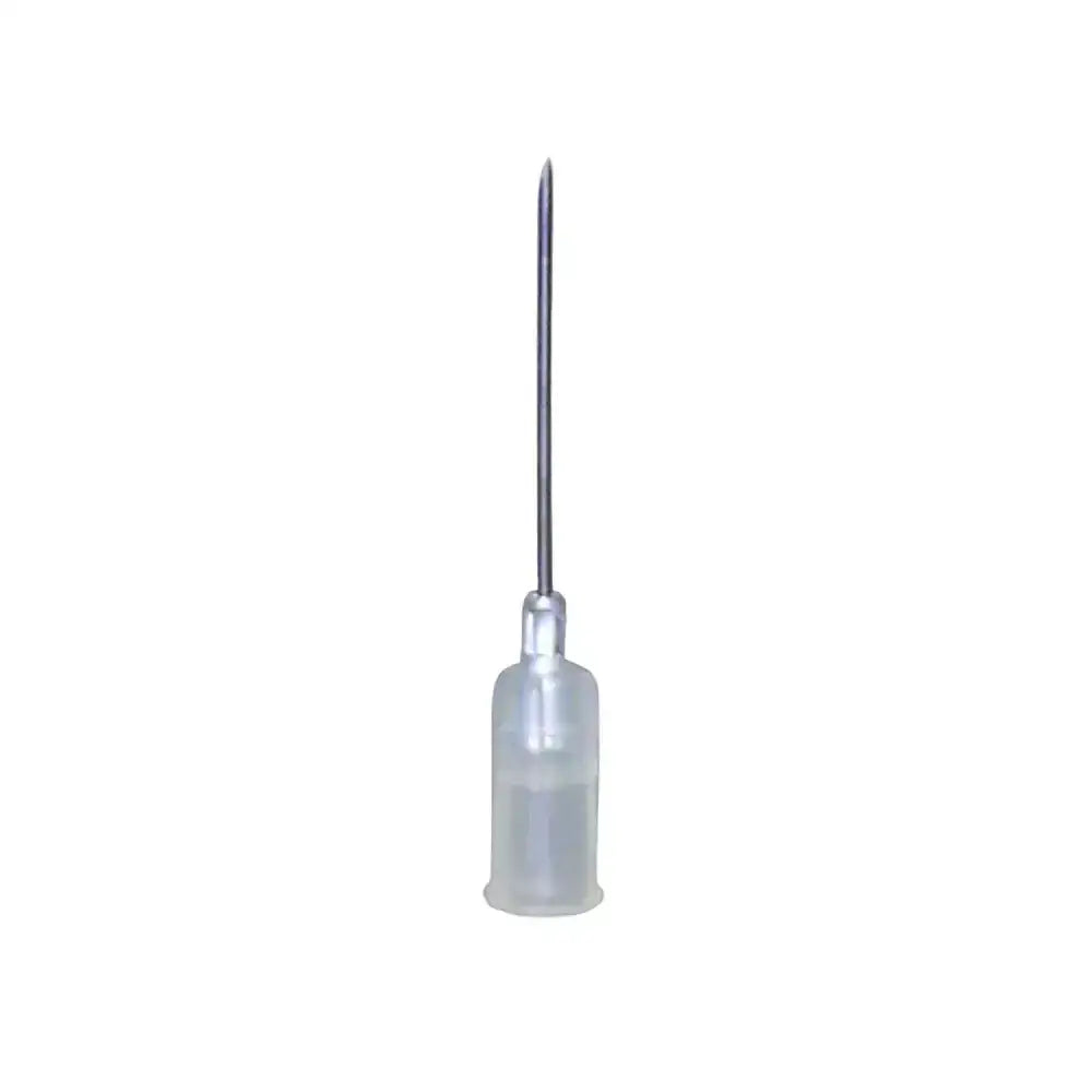Clear neogen disposable needles 25g polypropylene hub with metallic slender tip for young animal administration