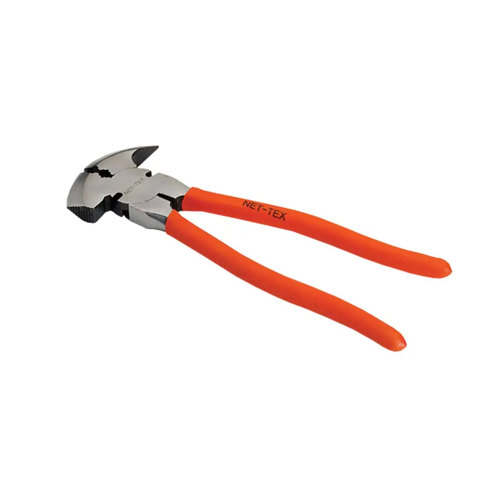 Orange-handled nettex agri myti fencing pliers with metallic angled cutting head for agri myti fencing tasks